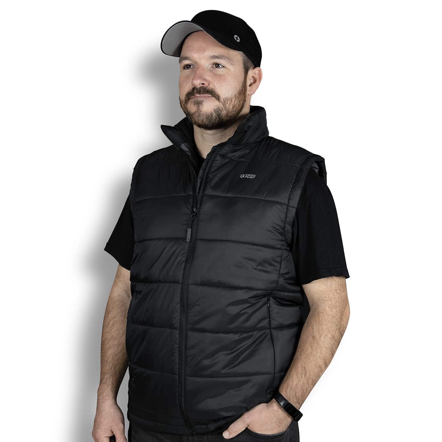 Swiss Peak Urban Puffer Vest-Active Image