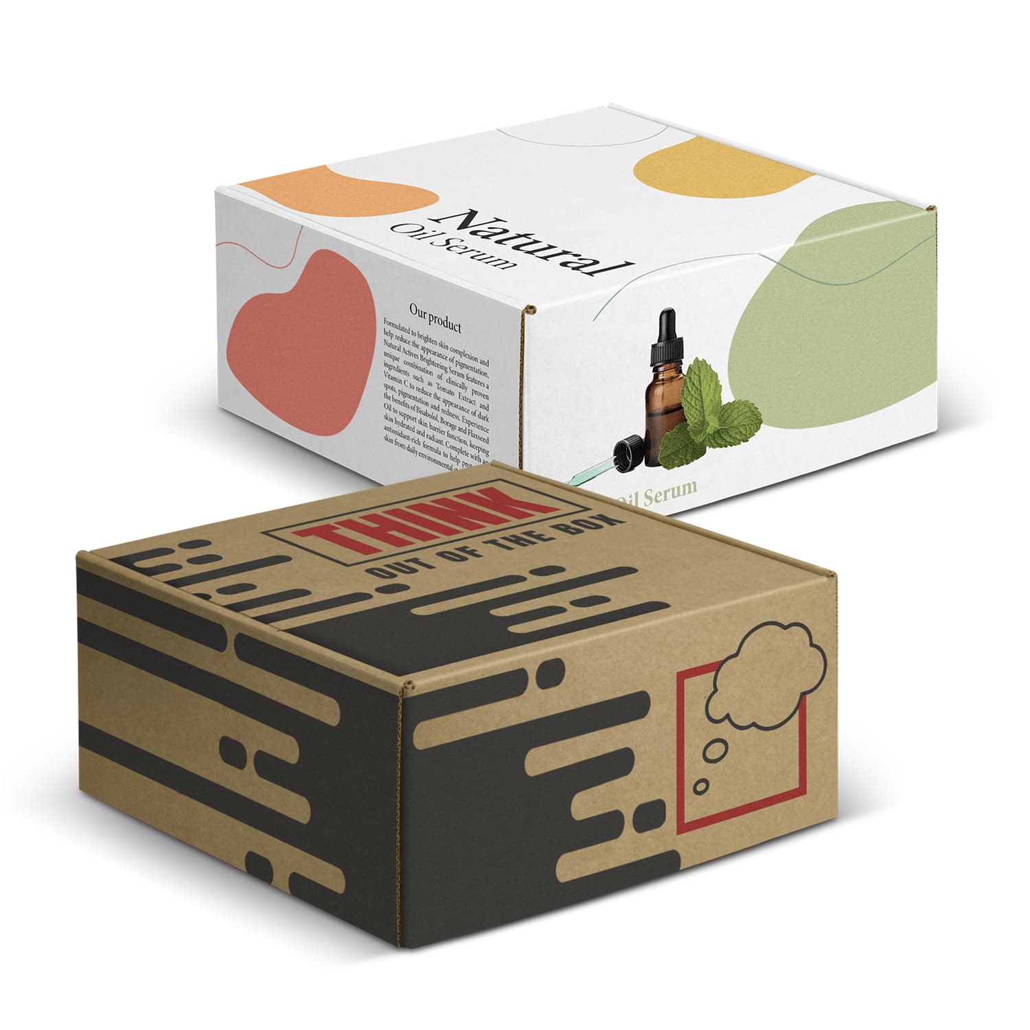 Die Cut Box with Locking Lid - 225x225x113mm-Active Image