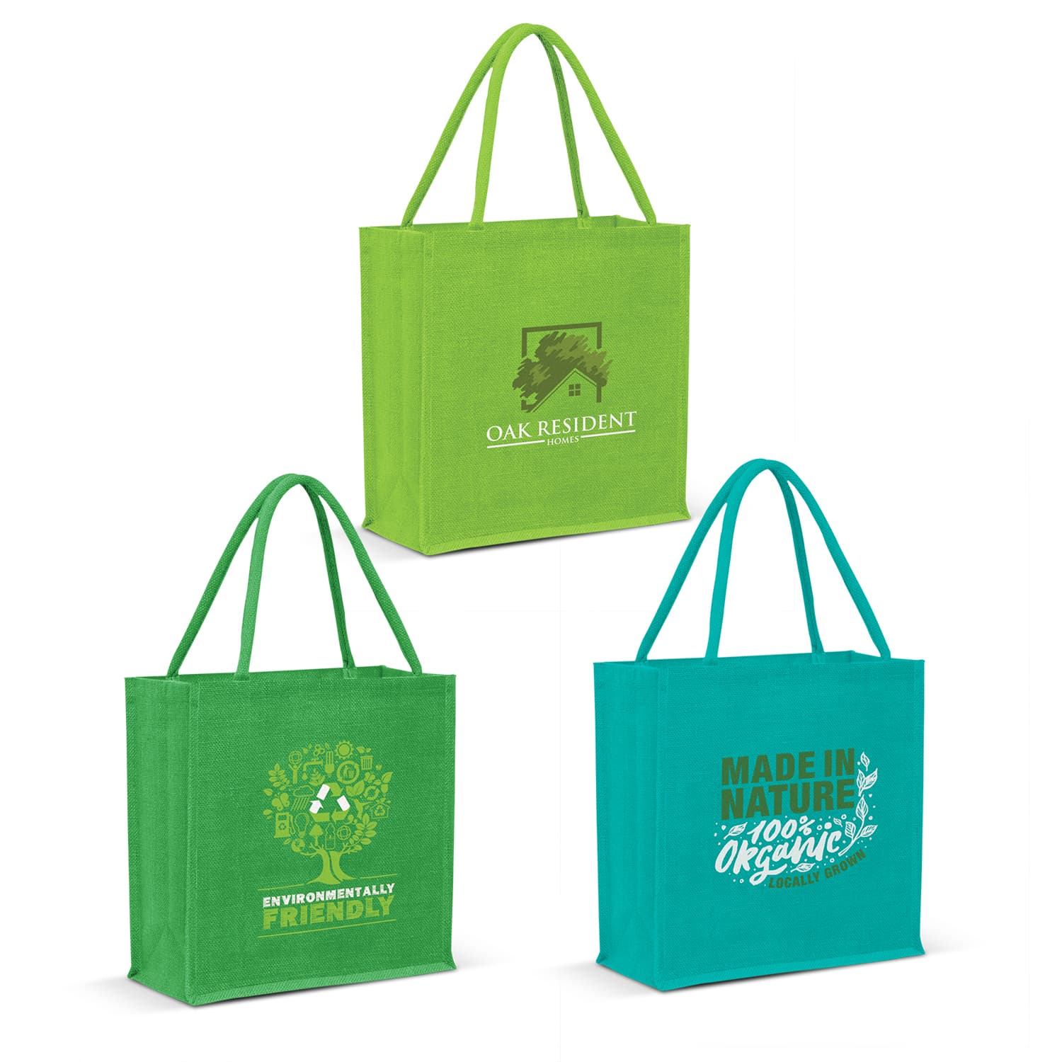 Monza Jute Tote Bag - Colour Match - Sale-Active Image