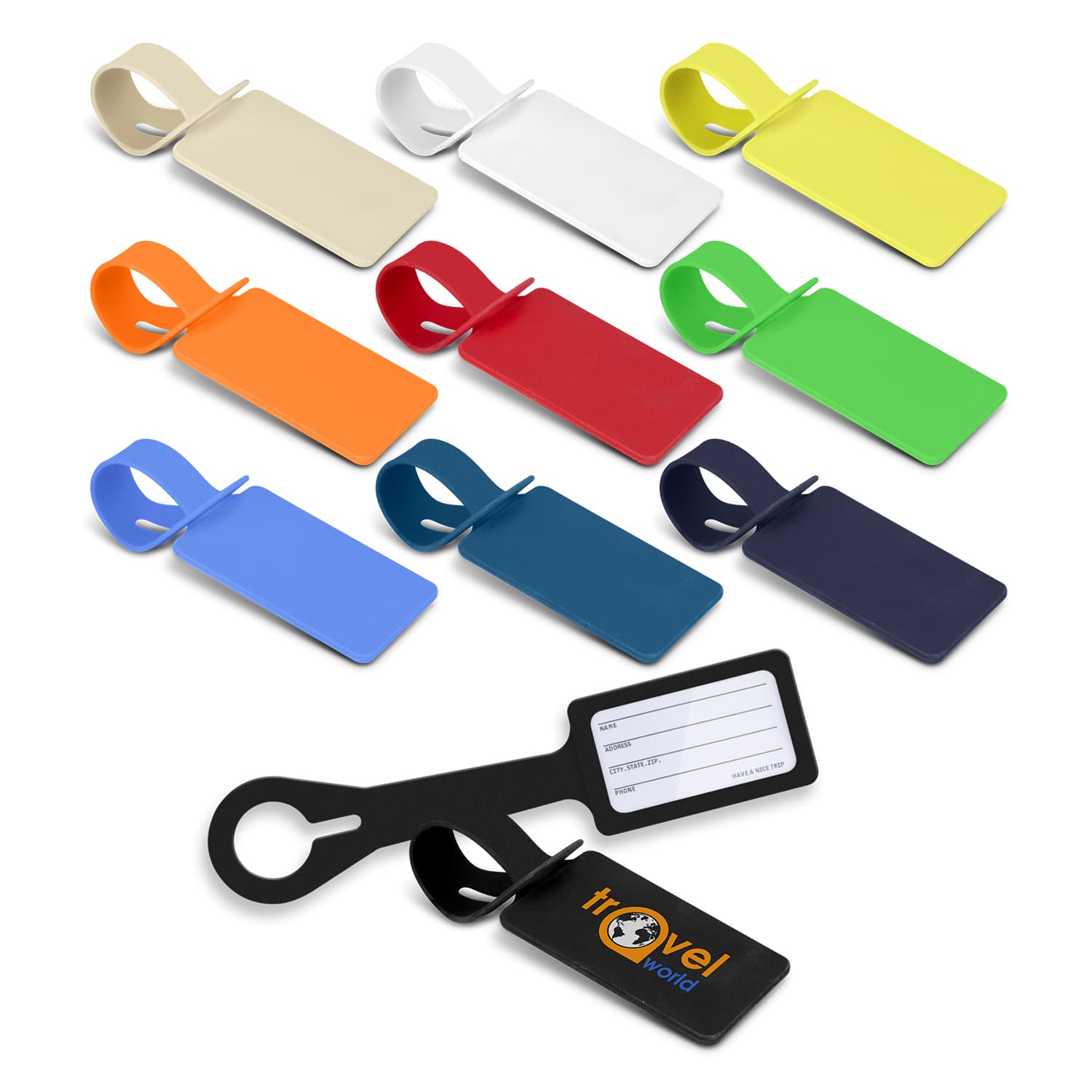 Silicone Luggage Tag-Active Image