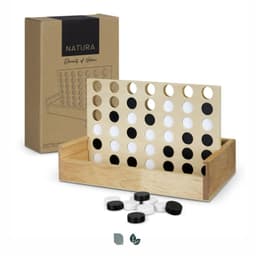 NATURA Quattro Wooden Four-in-a-Row Game - image 2