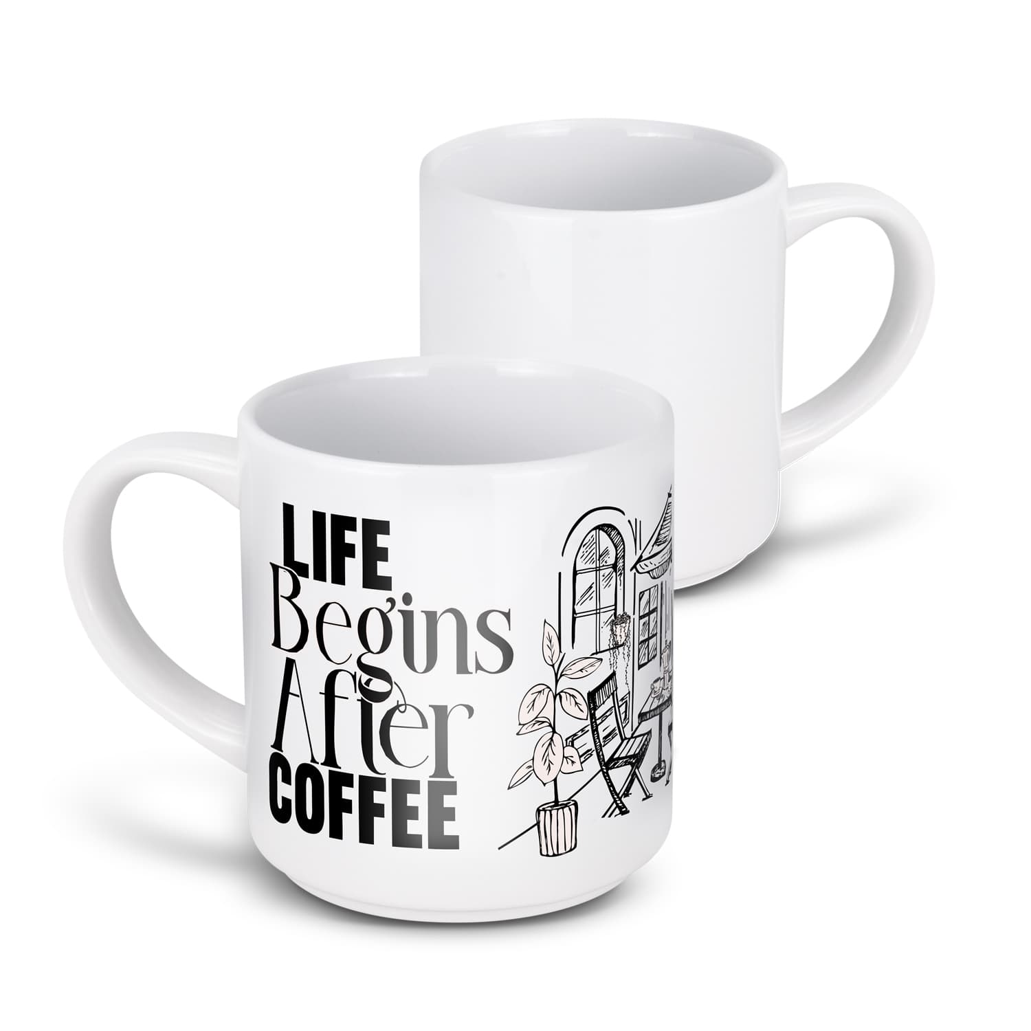Arista Stackable Coffee Mug-Active Image