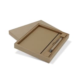 Kraft Notebook and Pen Gift Set - image 1