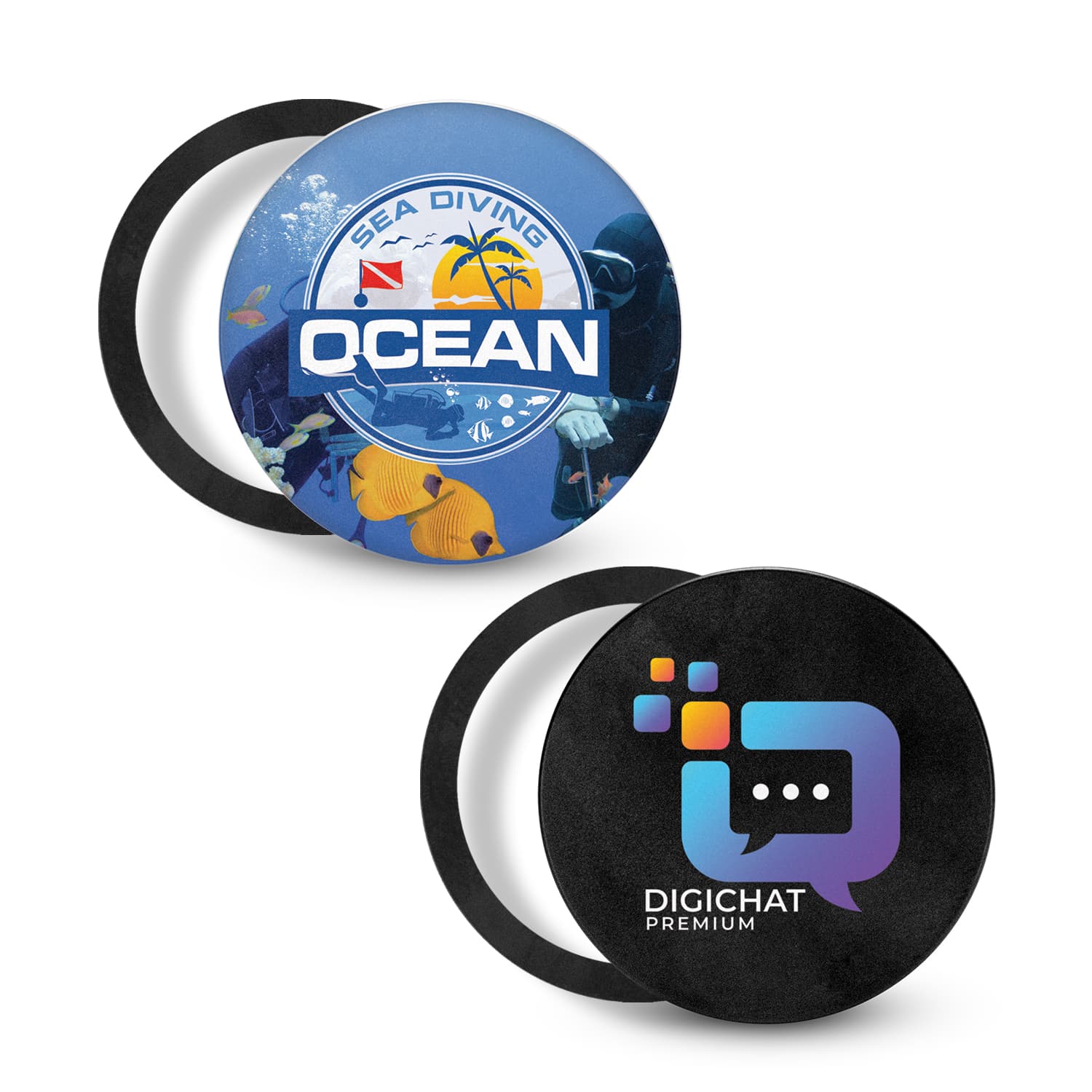 Multi-Functional Magnetic Badge-Active Image