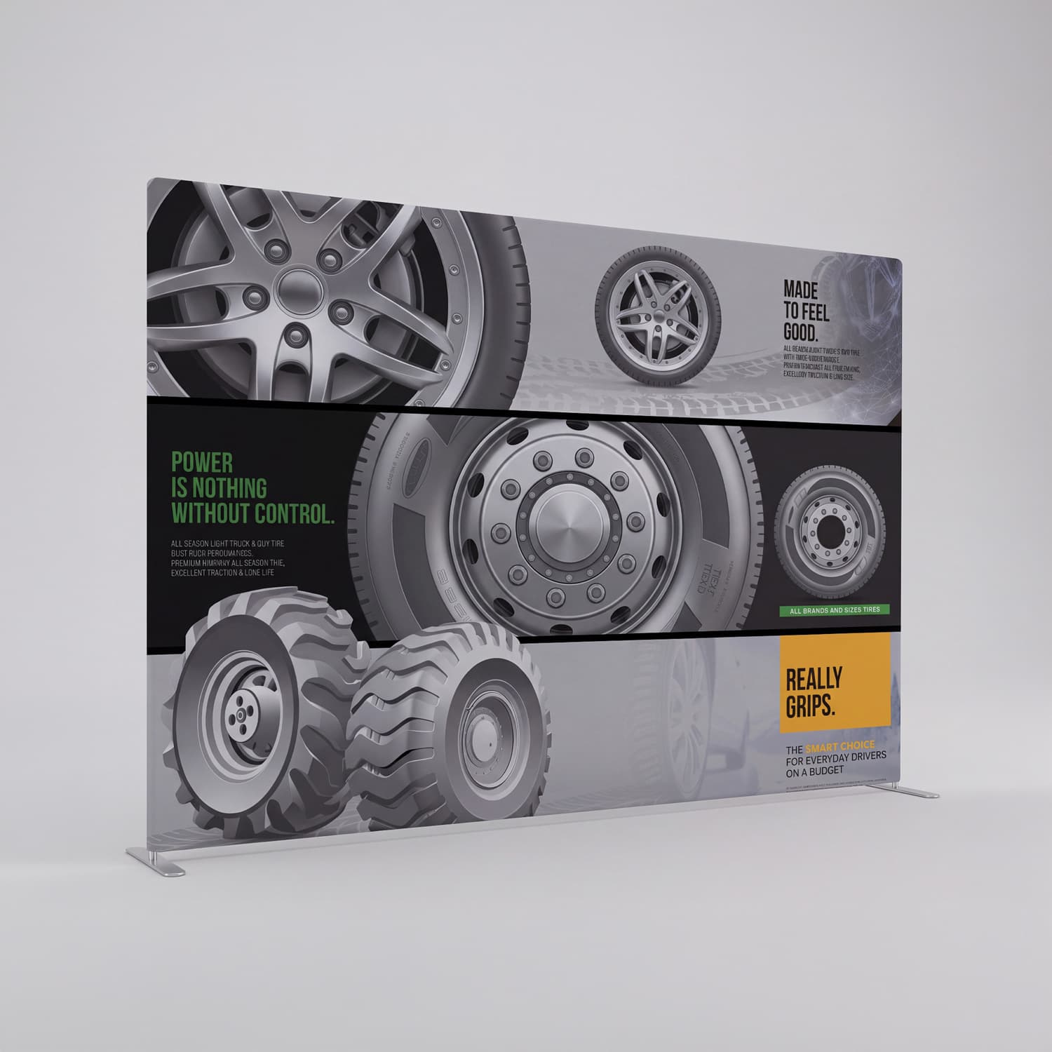 Straight Portable Display Wall - 3m-Active Image