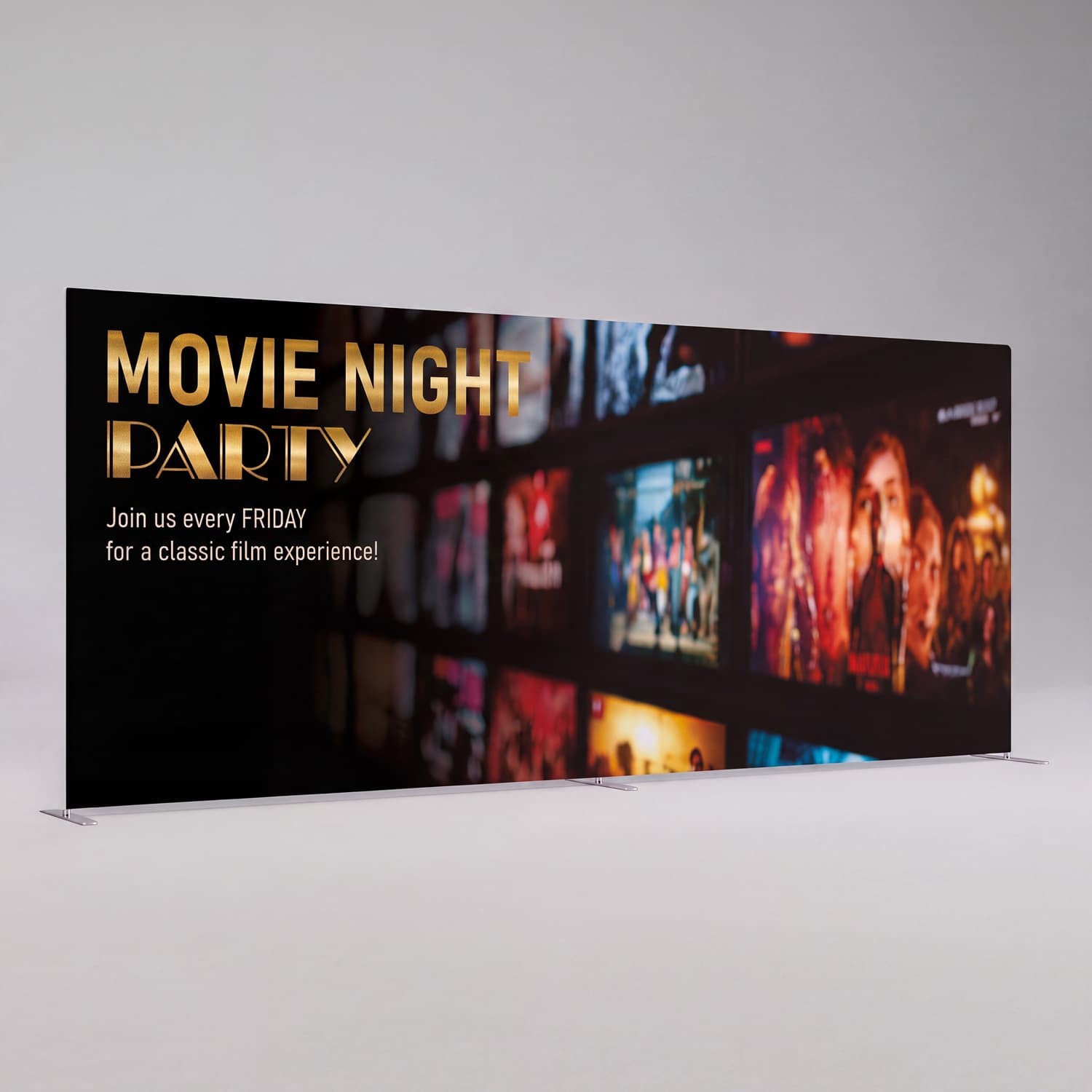 Straight Portable Display Wall - 6m-Active Image