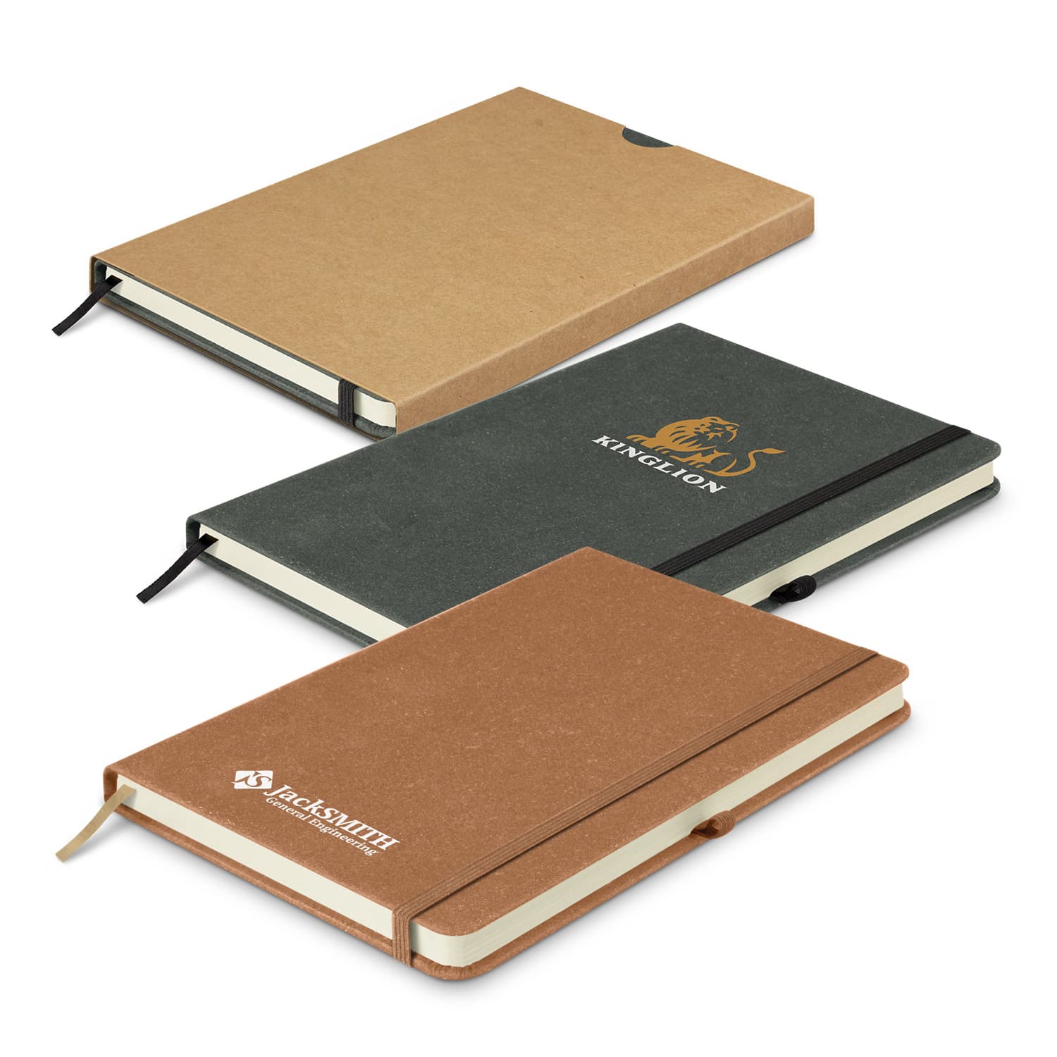 Phoenix Recycled Hard Cover Notebook-Active Image