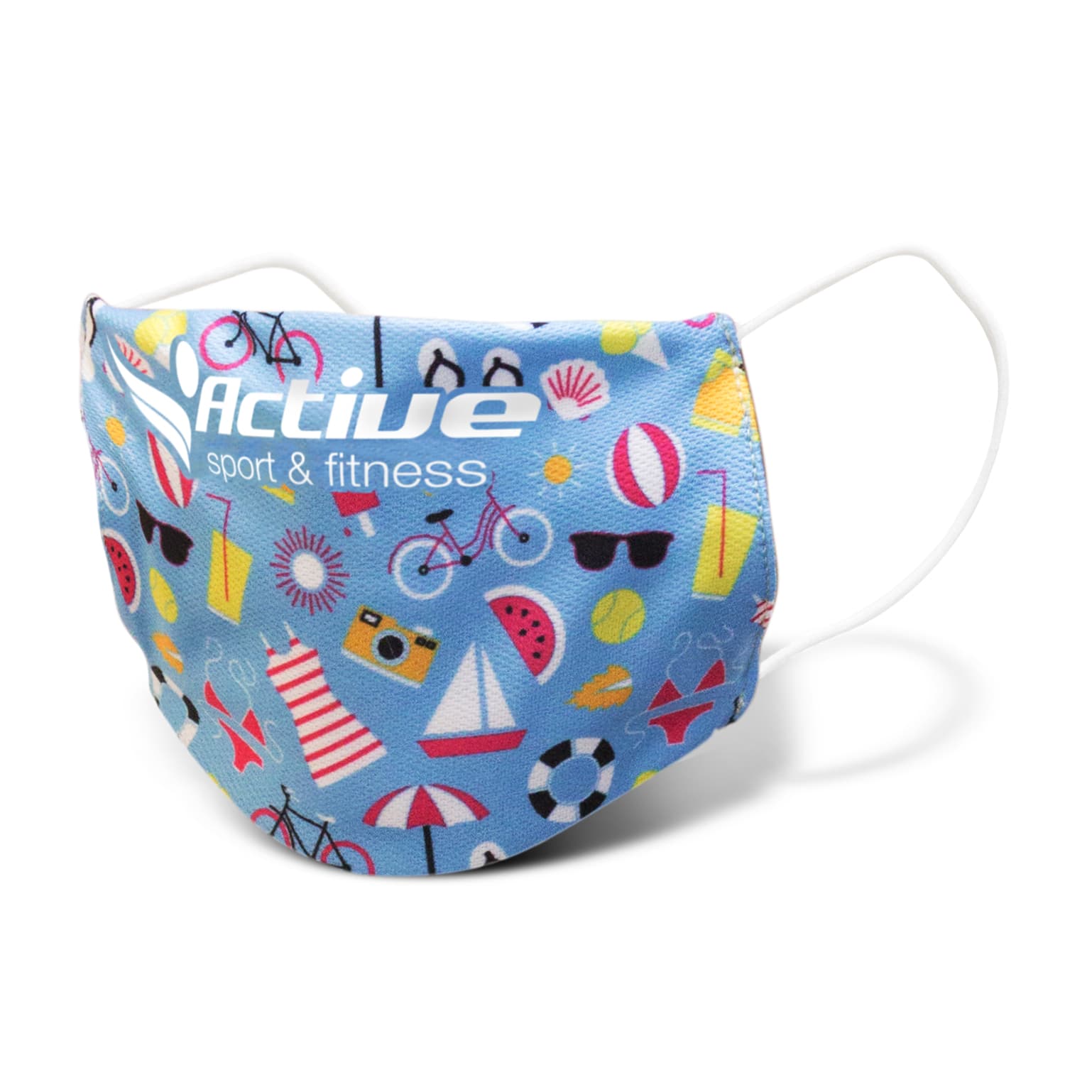Reusable Face Mask Full Colour - Small-Active Image