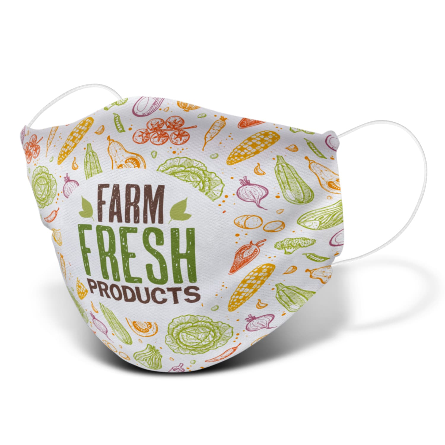 Reusable Face Mask Full Colour - Large-Active Image