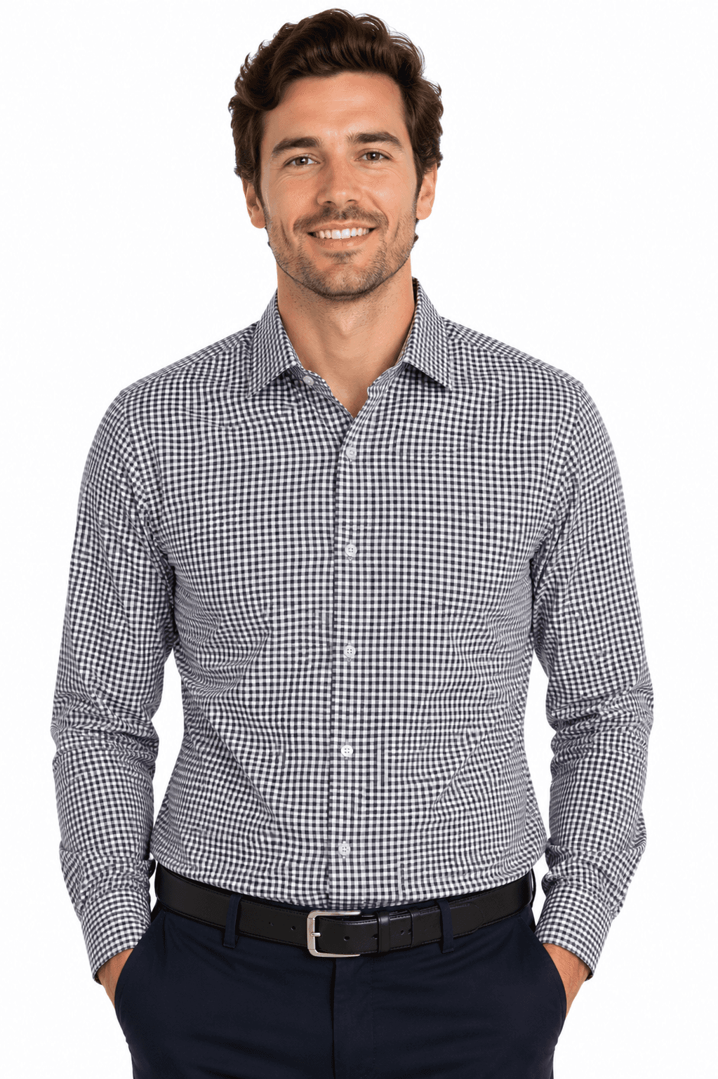 EPSOM MENS SHIRT LONG SLEEVE - 1907L-Active Image