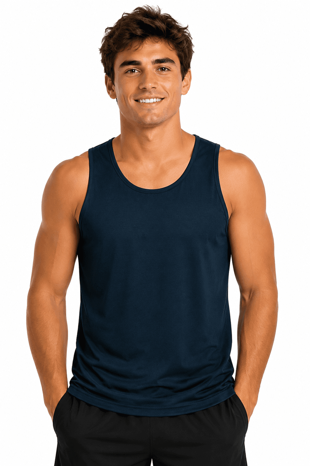 BOTANY MENS SINGLETS - 1107-Active Image