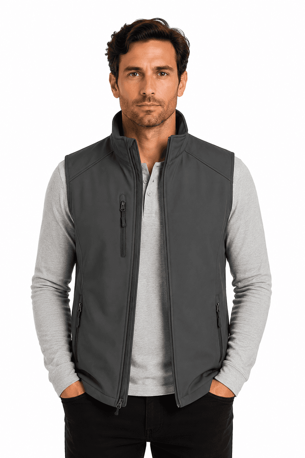 OLYMPUS MENS VESTS - 1515-Active Image