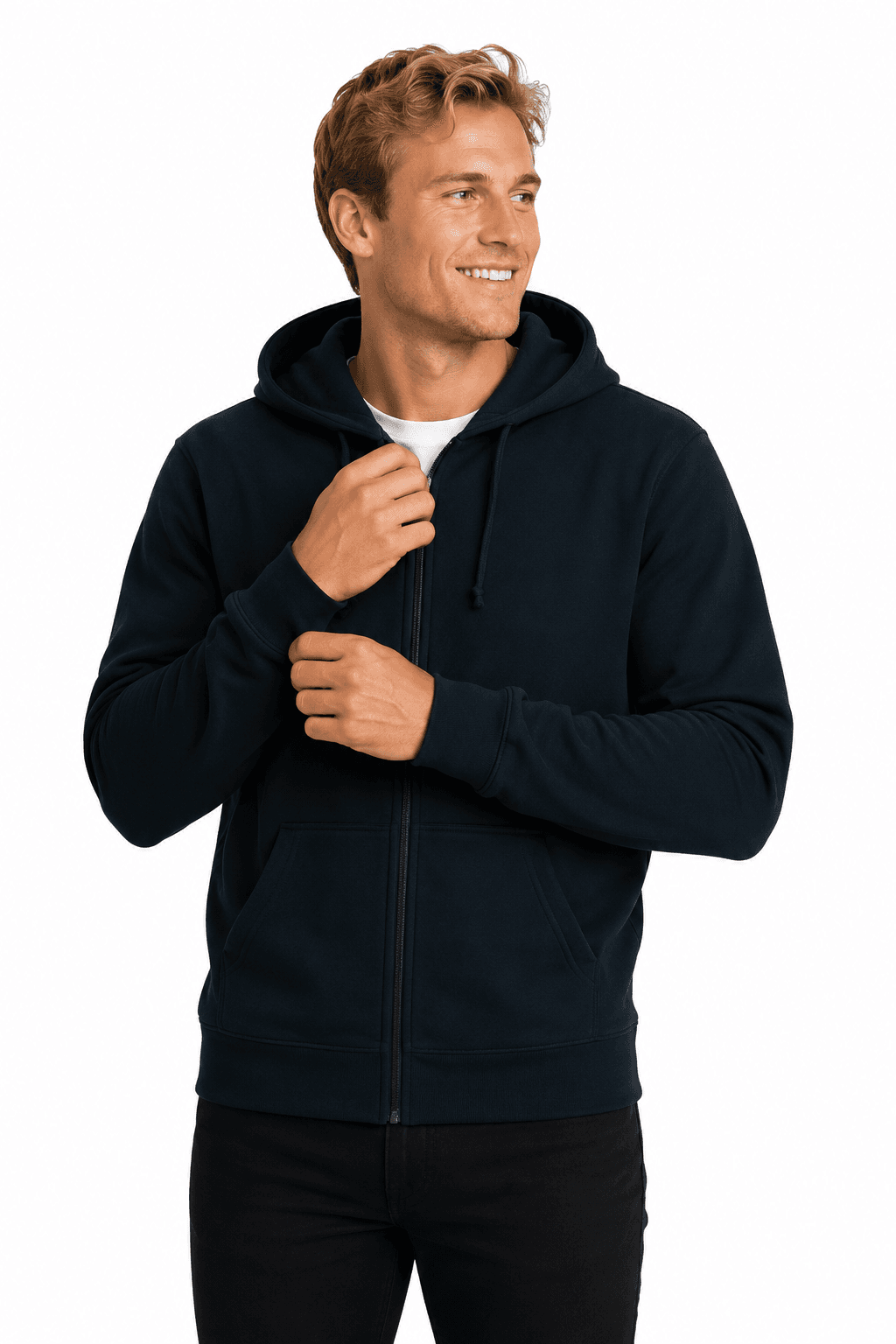 QUEENSCLIFF ZIP MENS HOODIES - 1528-Active Image